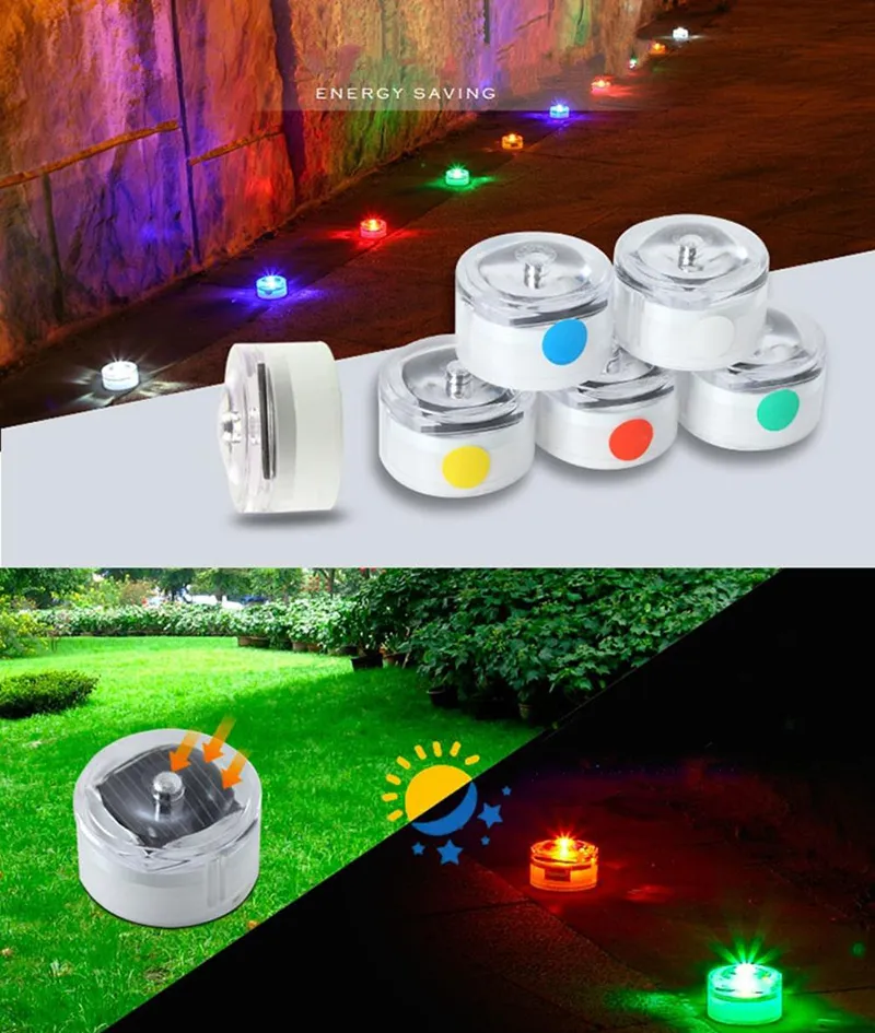 2019 Solar Powered Mini Road Stud Blinking Marker Light
