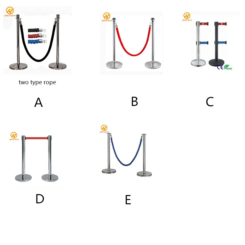 36 Inch Bank Queue Line Crowd Control Barrier Queue Post Silver/Gold/Black Retractable Stanchion