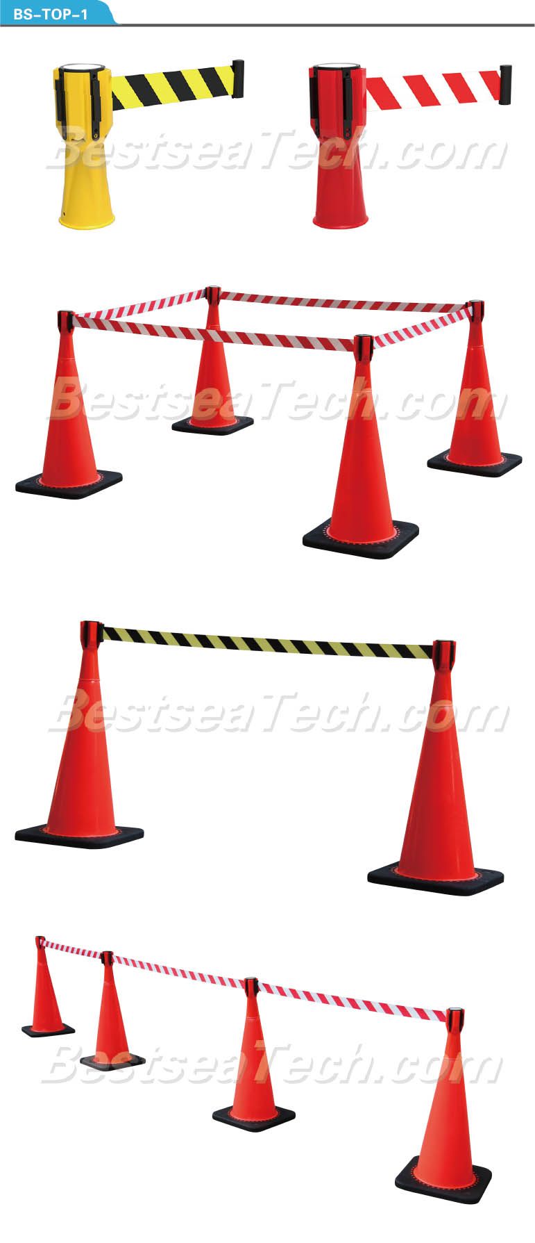 3meter Cone-Top Retractable Belt Topper&Retractable Belt Stanchion