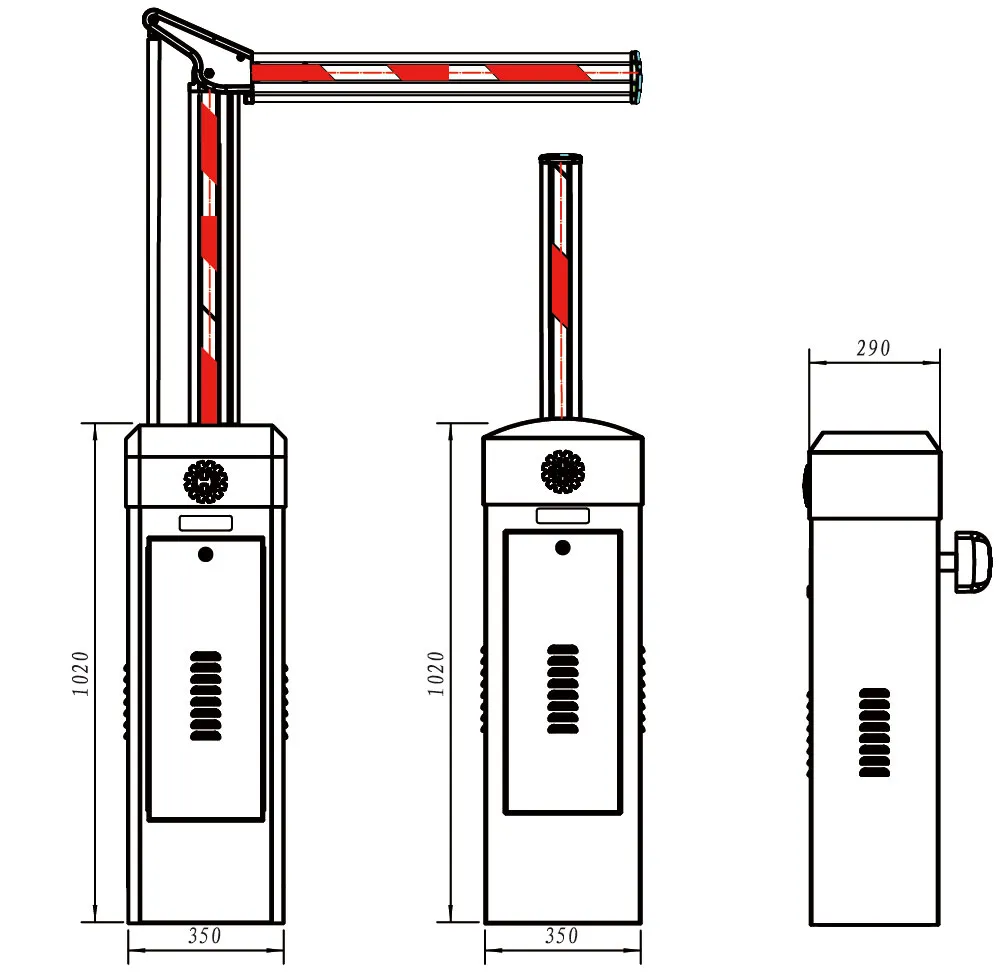 Access Control Barrier with 10 Years Warranty Motor