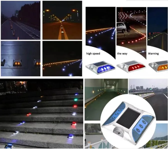 Alltop IP65 Waterproof Flashing Cat Eyes Motorway Reflectors Solar Traffic Road Stud Light