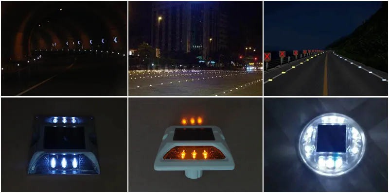 Alltop IP65 Waterproof Flashing Cat Eyes Motorway Reflectors Solar Traffic Road Stud Light