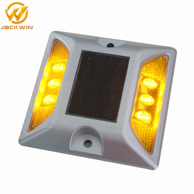 Aluminum Blinking Pavement Marker Road Cat Eyes 4/6LED Solar Road Stud