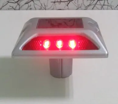 Aluminum Blinking Pavement Marker Road Cat Eyes 4/6LED Solar Road Stud