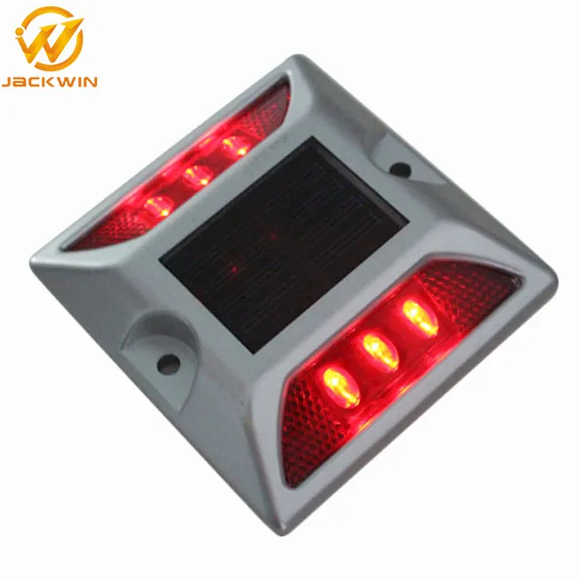 Aluminum Blinking Pavement Marker Road Cat Eyes 4/6LED Solar Road Stud