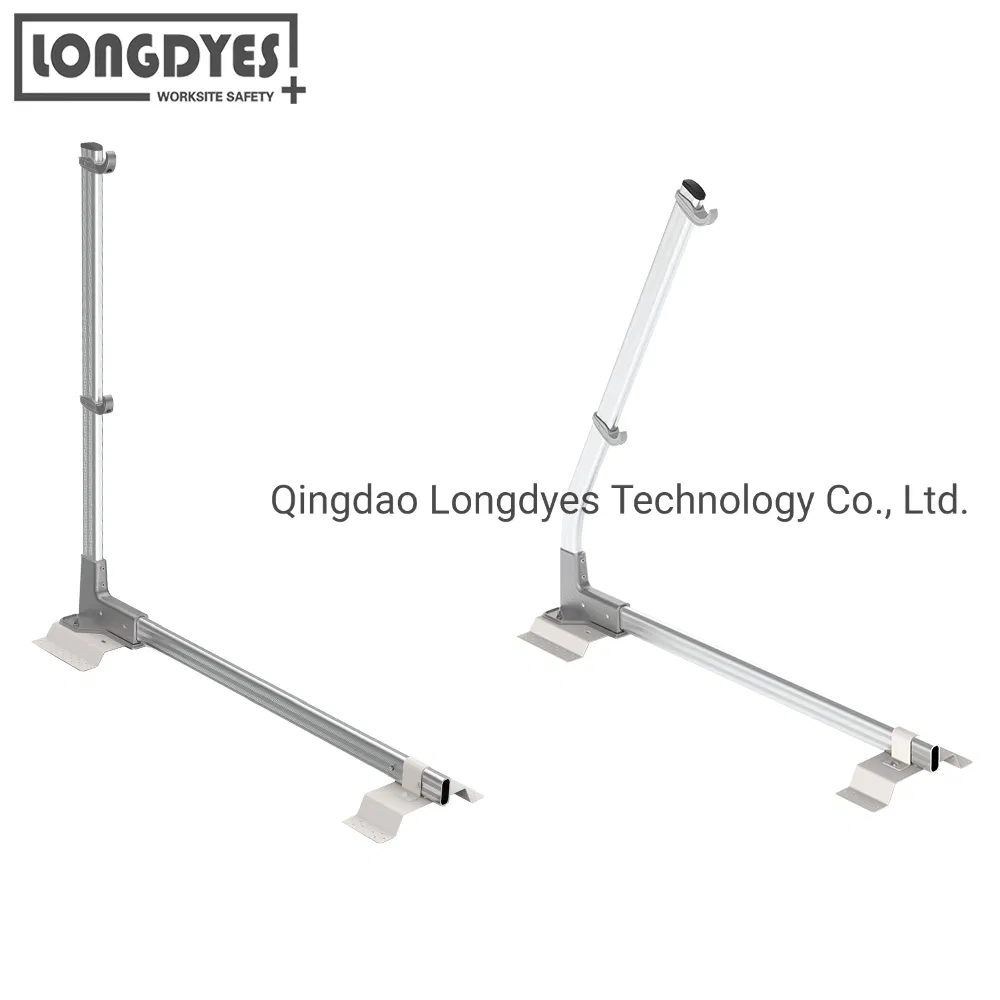 Aluminum Safety Corrugated Metal Roof Guardrails for Fall Protection