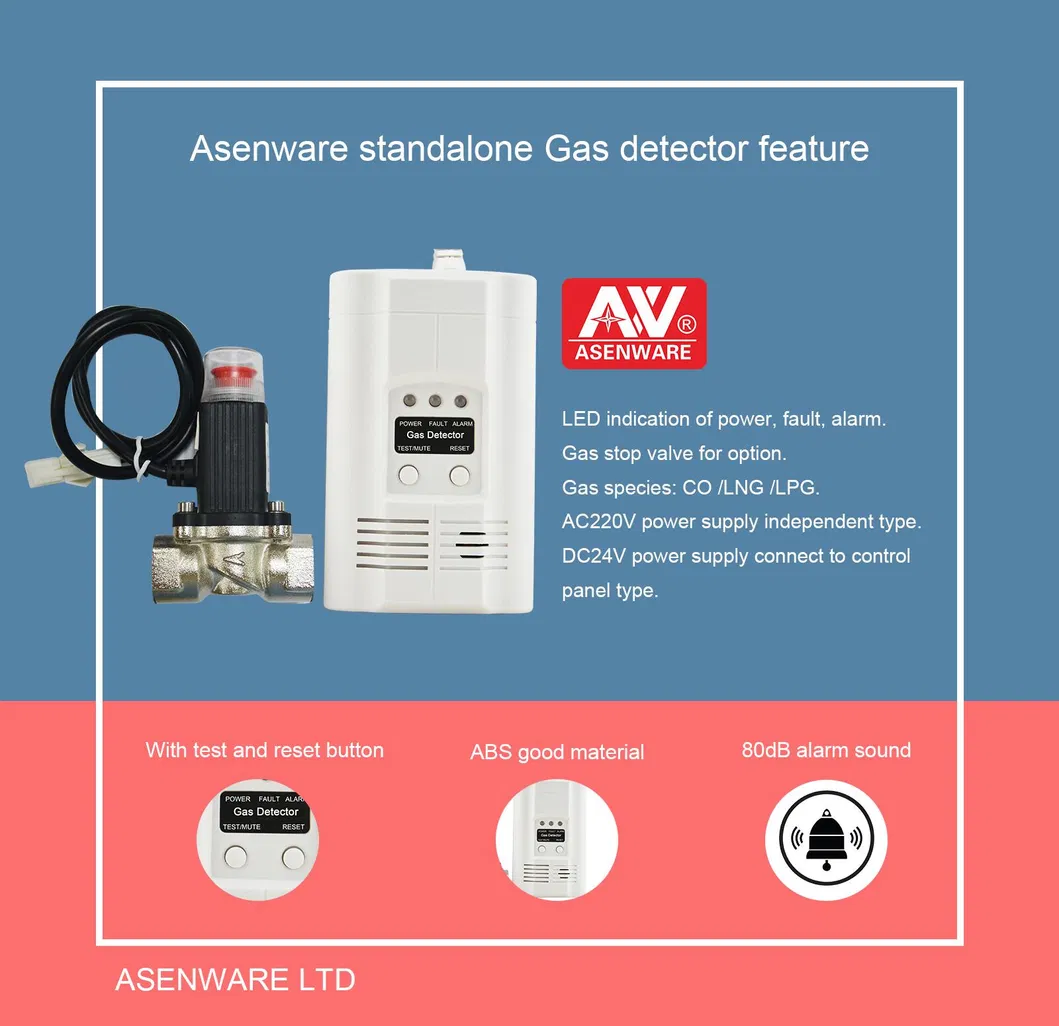 Home Fire Protection LPG Gas Leak Alarm Detector