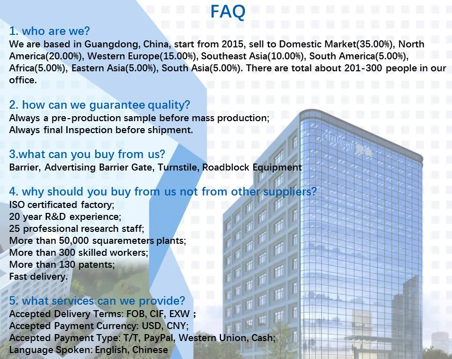 Automatic Traffic Remote Control Car Access Parking Road Boom Barrier Gate