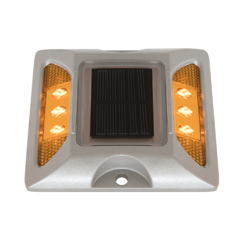 Blinking or Constant Working Aluminium Solar LED Hewavy Duty Cat Eye Reflective Studs Road Marks for Road Safety