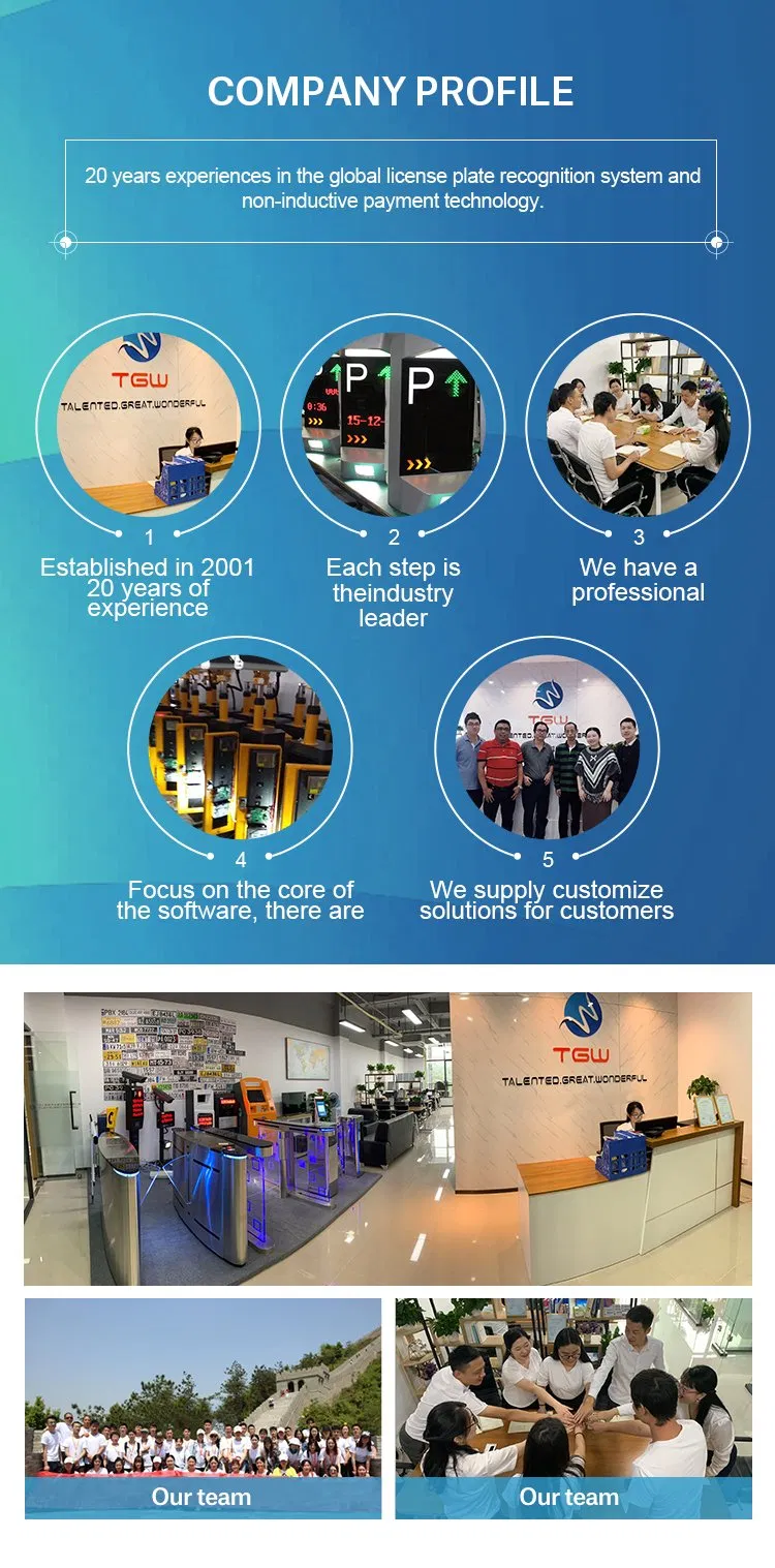 Boom Barrier Parking Ticket machinery Rid Parking System