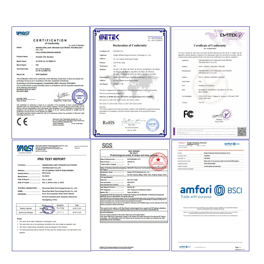 Brilliant-Dragon 5 Pack in Case Rechargeable Sequential V16 Road Safety Light