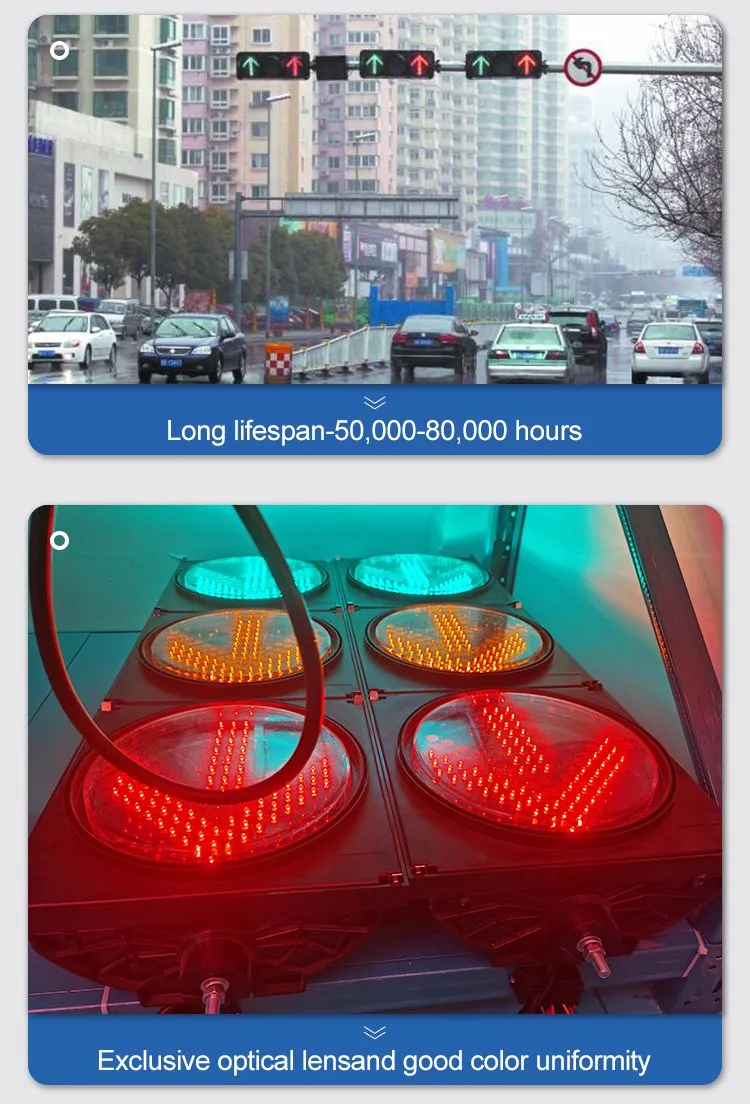 CE Approved Red Green Yellow 300mm LED Traffic Light