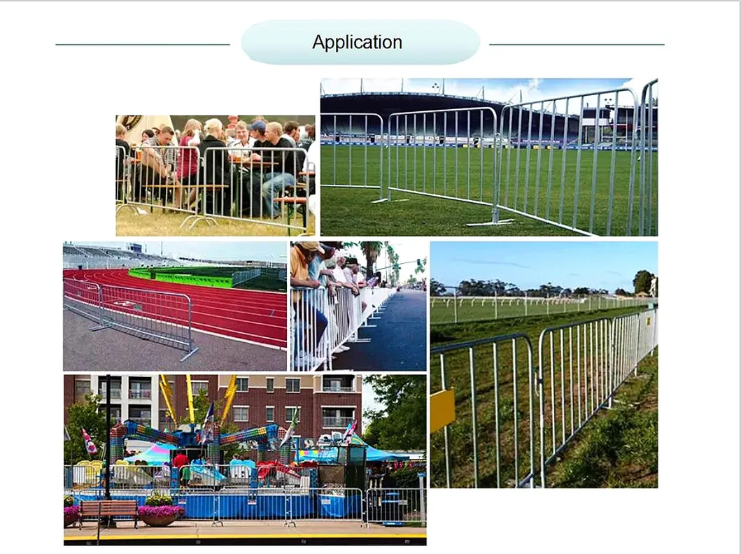 Cheap Crowd Control Barrier Galvanised Steel for Events Concerts Public Gatherings Construction Sites