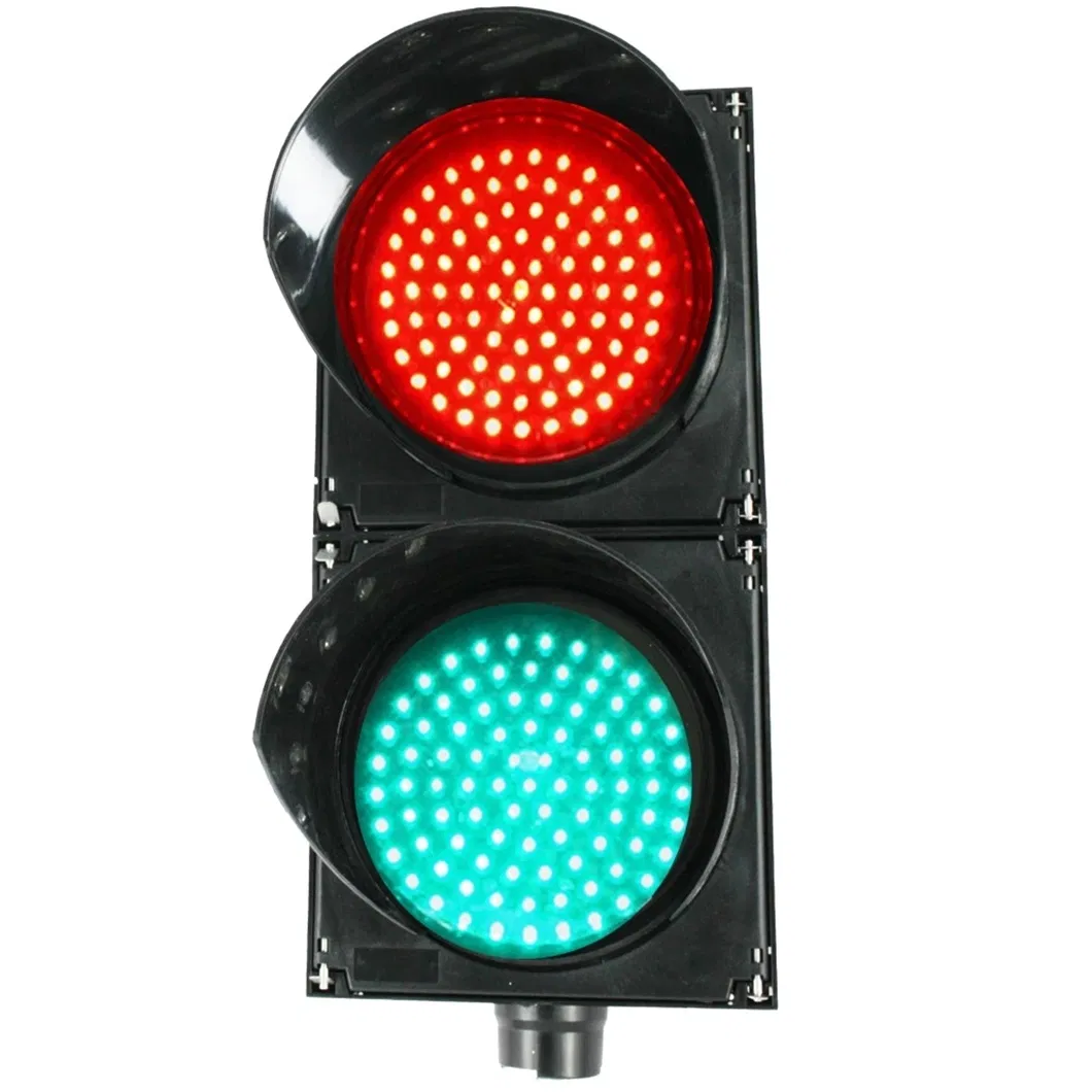 Crossroad LED Traffic Signal Light Pole Integrated Red and Green Traffic Command Warning Light
