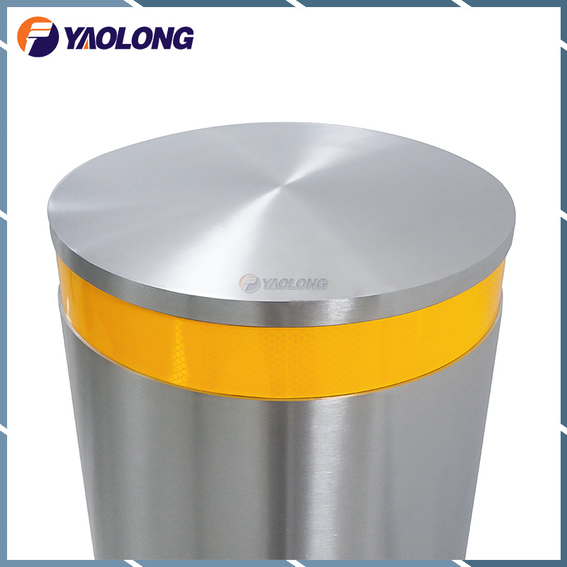 Durable 600mm 700mm 800mm 304 Stainless Bollard with Flat Top