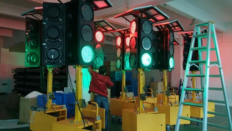 GPRS Solar LED Mobile Traffic Light Th-Ftl108