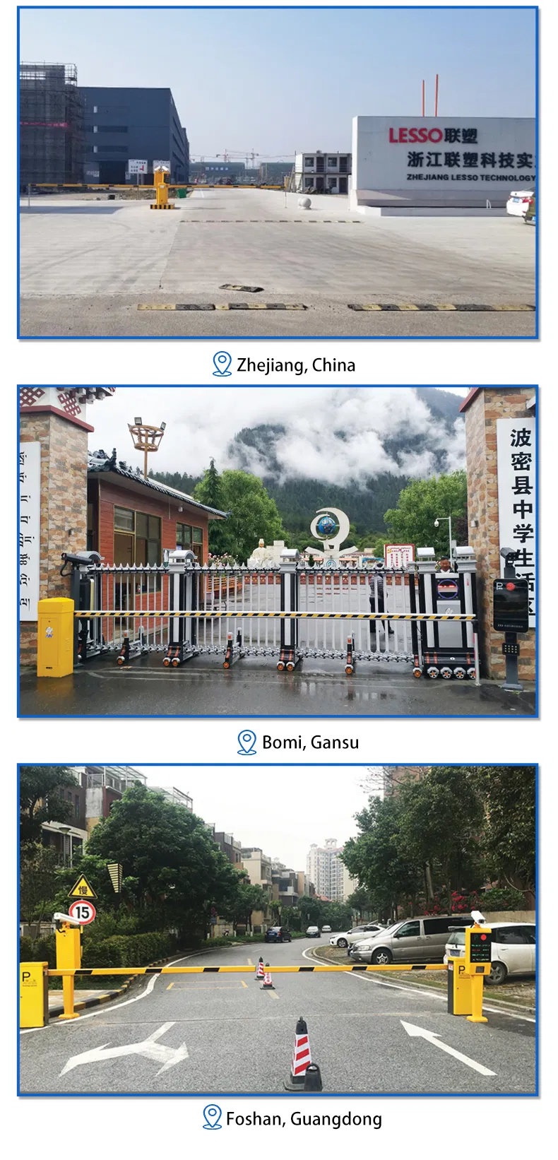 Heavy Duty RFID Parking Boom Automatic Portable Traffic Barrier Gate