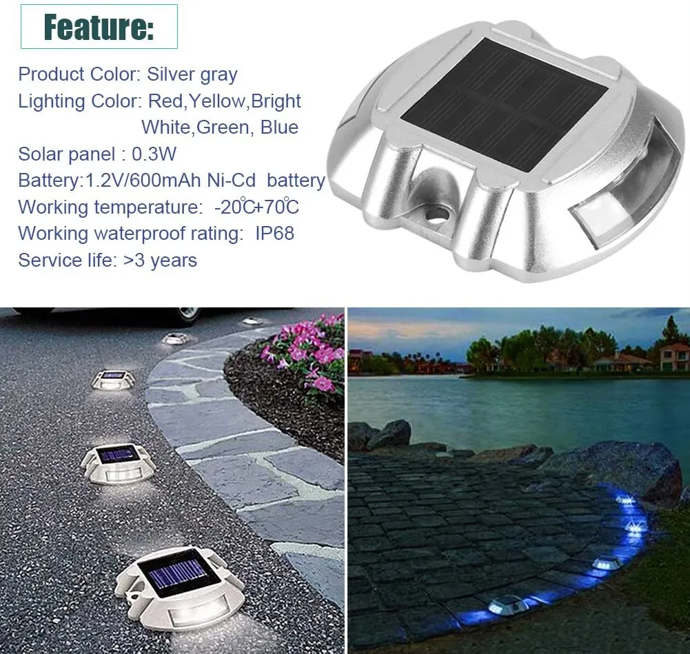 High Quality Reflect Reflective Traffic Aluminum Solar LED Light Cat Eye Reflective Road Studs