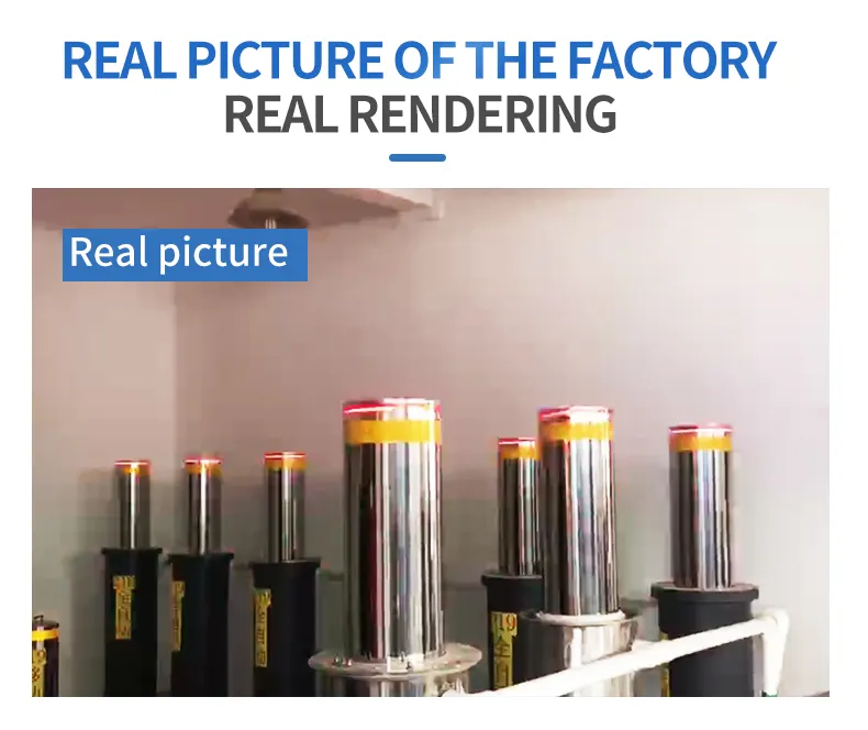 High Security Waterproof Automatic Remote Control Traffic Road Rising Block Bollard for Schools and Parks