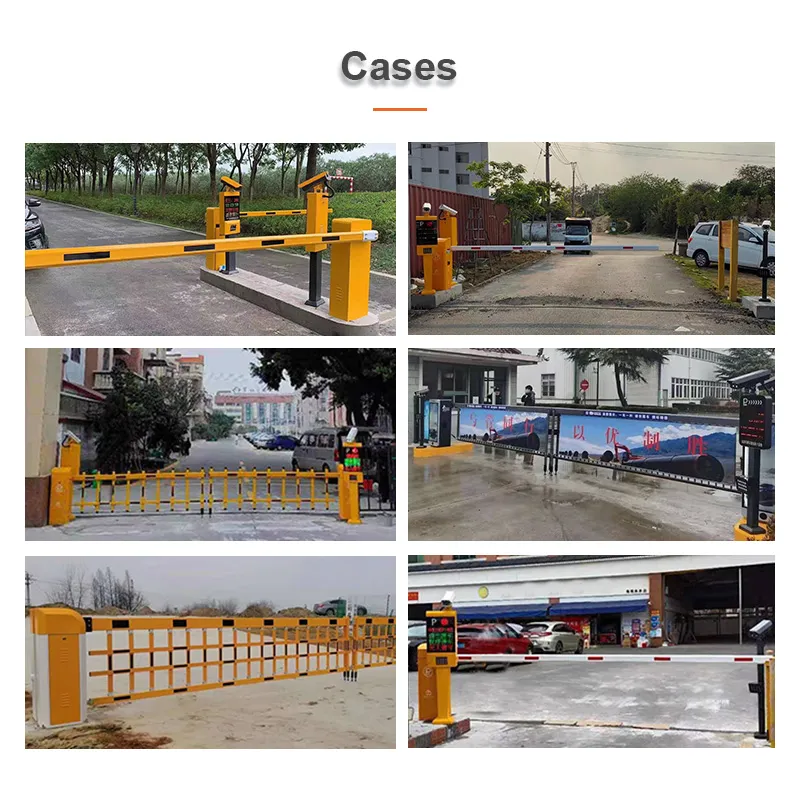 License Plate Recognition Adaptable Multi Interfaces Automatic Boom Barrier