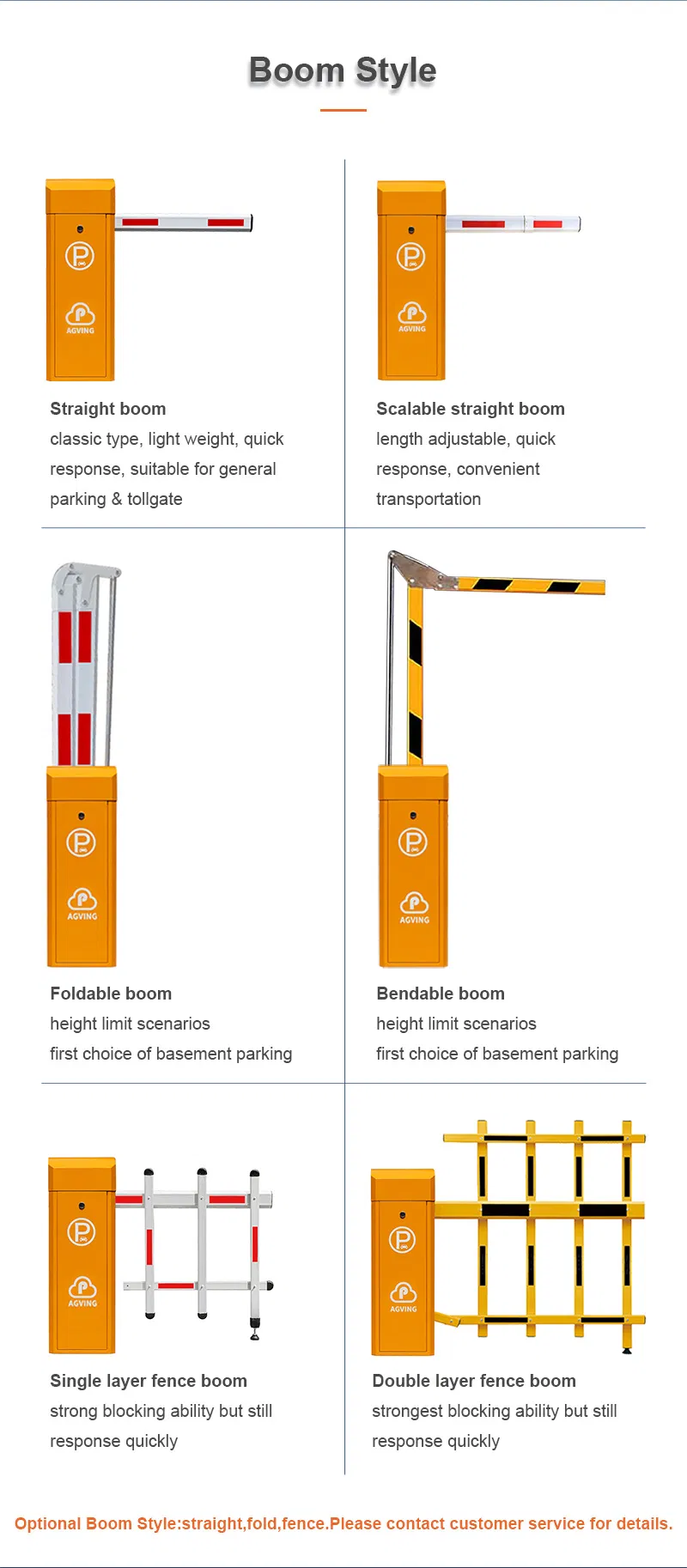 License Plate Recognition Adaptable Multi Interfaces Automatic Boom Barrier