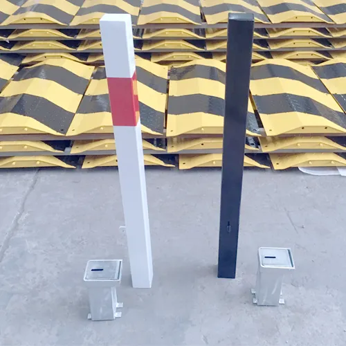 Metal Removable Bollard Rb12 White & Black