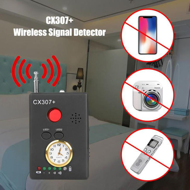 Mini Camera Detector Cx307 Anti-Sneak Anti-Stealing LED GPS Detector