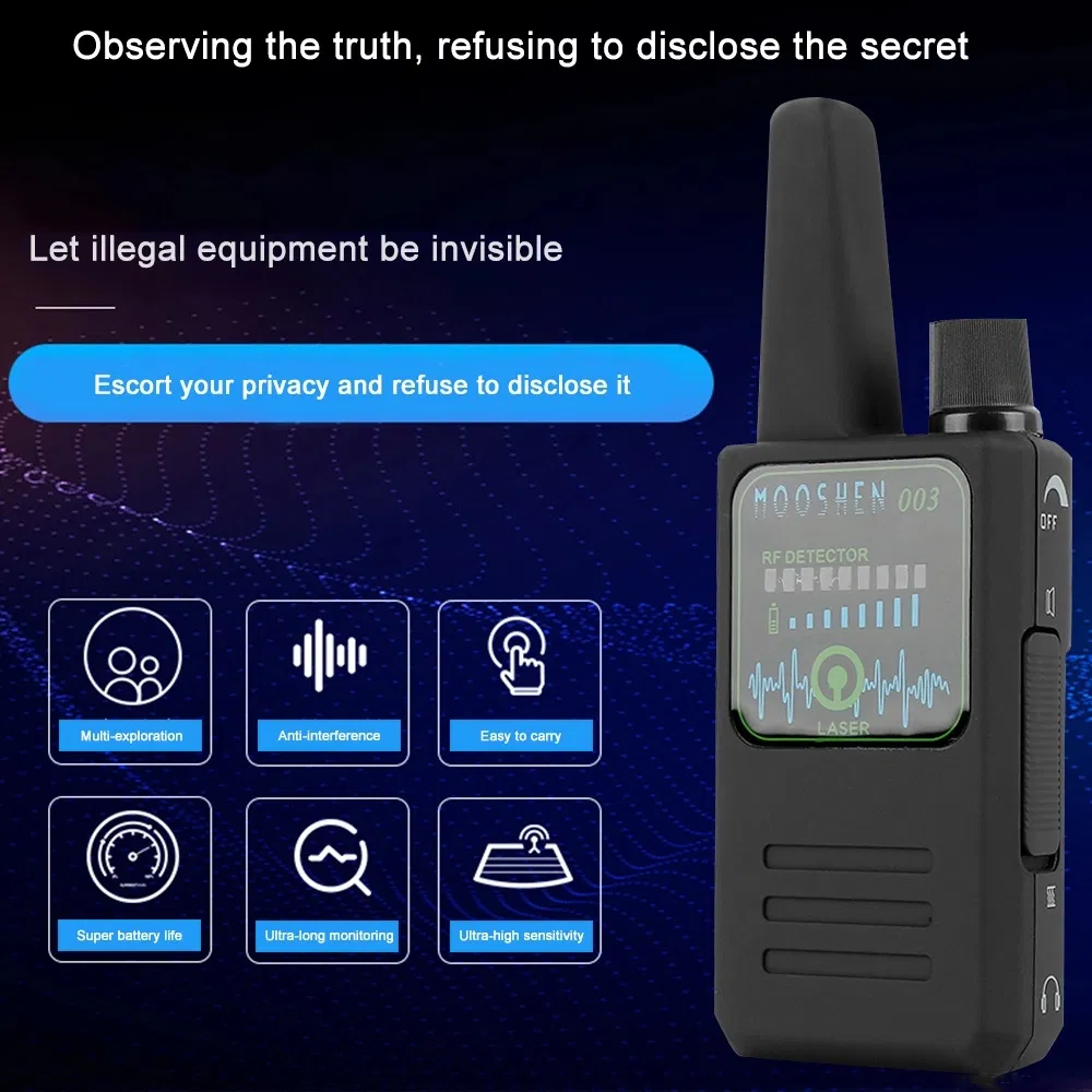 Multi-Function Bug Camera Detector Wireless RF Tracker Detector Anti Spy Cameras and Gadgets (M003)