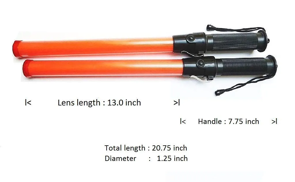 Portable Weatherproof Rechargeable Battery Traffic Light LED Traffic Wands Baton