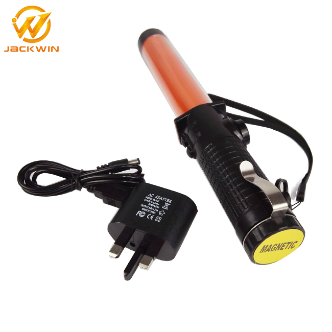 Rechargeable Marshalling LED Traffic Control Baton with Whistle