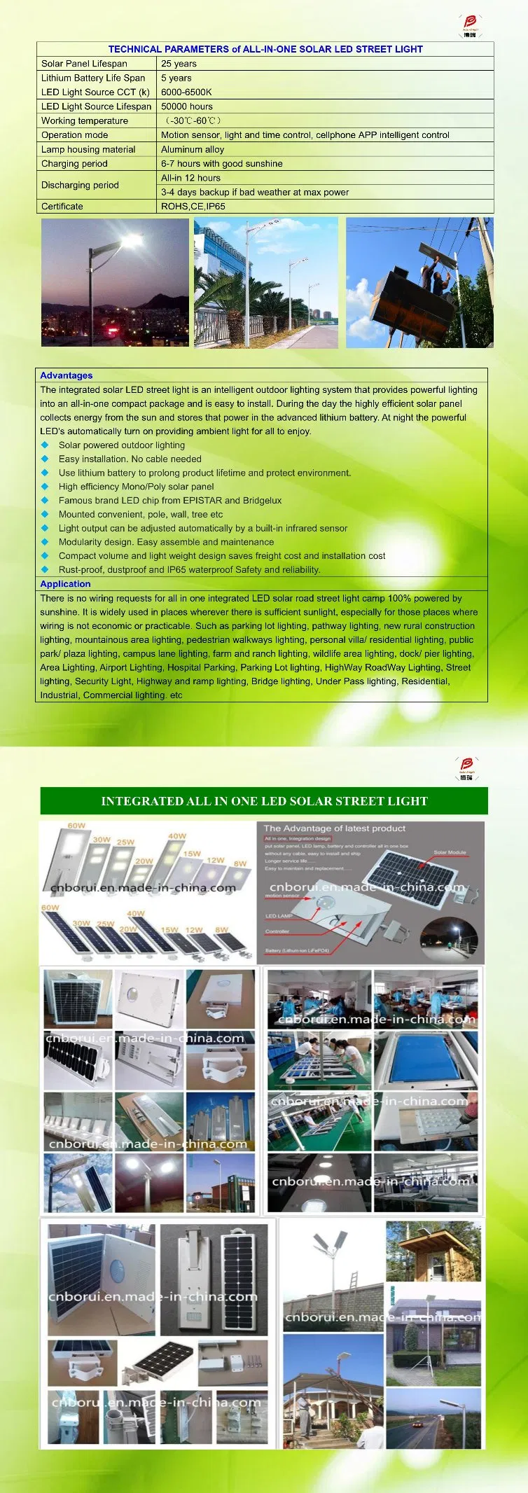 Red Blue Green Yellow Flashing Solar Powered LED Warning Traffic Light