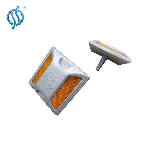 Reflective Cat Eye Road Stud Durable Aluminum Two-Side LED Road Studs