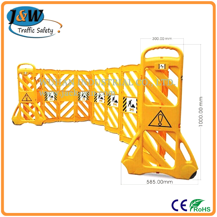 Road Safety Plastic Foldable Crowd Control Barrier Barricade