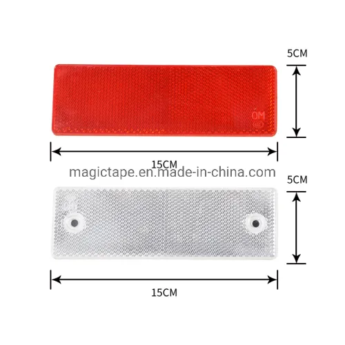 Road Safety Reflective Signs for Vehicle Self Adhesion Plastic Reflex Reflector for Vehicle