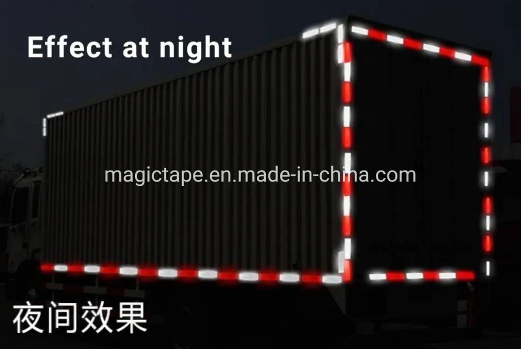 Road Safety Reflective Signs for Vehicle Self Adhesion Plastic Reflex Reflector for Vehicle