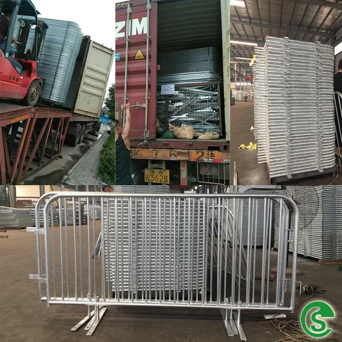 Security Mobile Certral Isolation Barrier SS304 316 Portable Fences with Brand