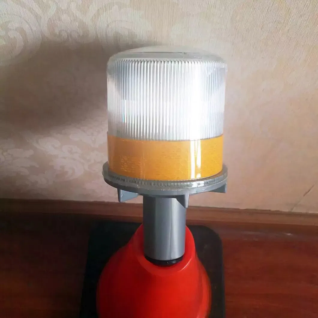 Sitting Type Traffic Barrier Flashing Warning Light, CE Traffic Road LED Barricade Warning Light