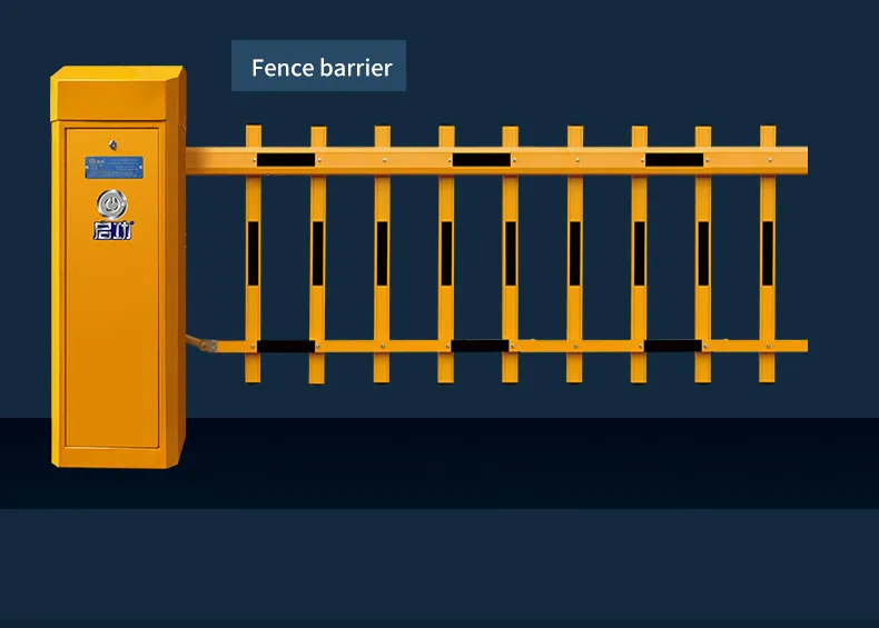 Smart Parking Barrier Gate System 2 Fence Arm Automatic Parking Boom Barrier