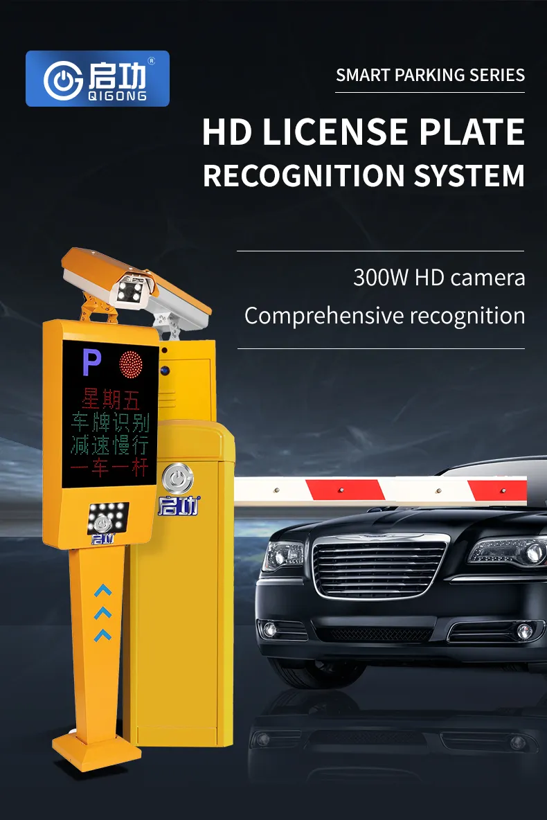 Vehicle Camera Automatic Display Monitor Pedestal Control License Plate Recognition