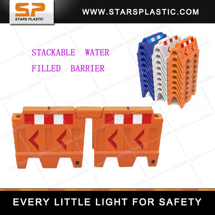 Yellow Plastic Barriers for Sale Road Barrier Water Filled Weights