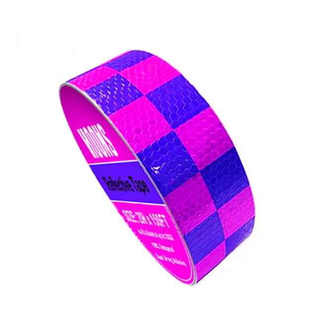 Yellow Red Warning Arrow Pattern Reflective PVC Tape